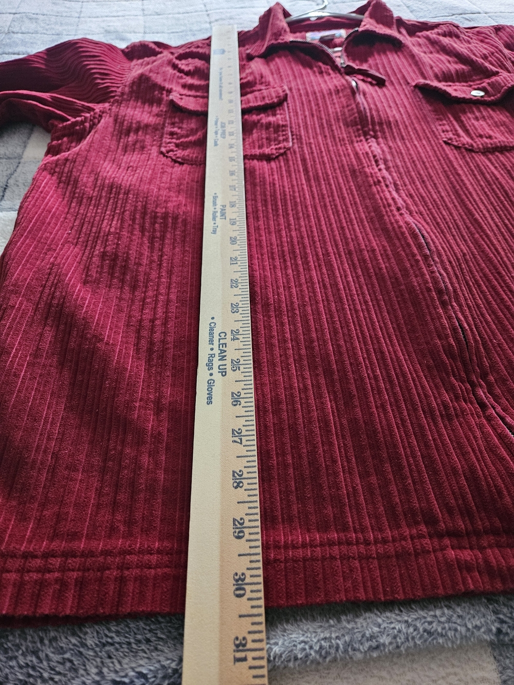 Northcrest Ribbed Zip-Front Utility Jacket - Raspberry Pink - Picture 11 of 11